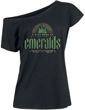 T-Shirt - A City Made Of Emeralds - M bis XL - für Damen - Größe M - schwarz - Lizenzierter Fanartikel - Frauen - female - Wicked - FashionsVida