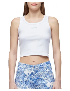 Maglietta Senza Maniche Logo White 01 / White 01 M - Sundek - FashionsVida