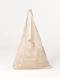 Crochet Knit Pattern Bag - ONE / BEIGE