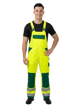 Combinaison Avec Poches Pour Genouillères Safe Compete 07169 Hi-Vis Yellow / Green 44 - MASCOT - FashionsVida