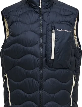 Doudoune sans manches ultralégère et compacte M Helium Utility Down Vest Black Sand Fog für Herren Größe M schwarz - Peak Performance - FashionsVida