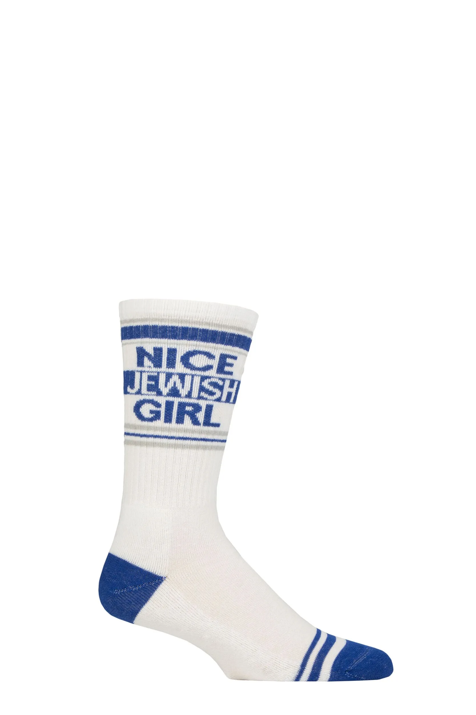 Pair Nice Jewish Girl Cotton Socks Multi One Size - White - Size: One Size - Gumball Poodle - FashionsVida