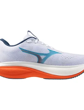 Scarpe Da Running Rider 30 Ricondizionato White / Blue Jewel / Orange EU 44 1/2 - Mizuno - FashionsVida