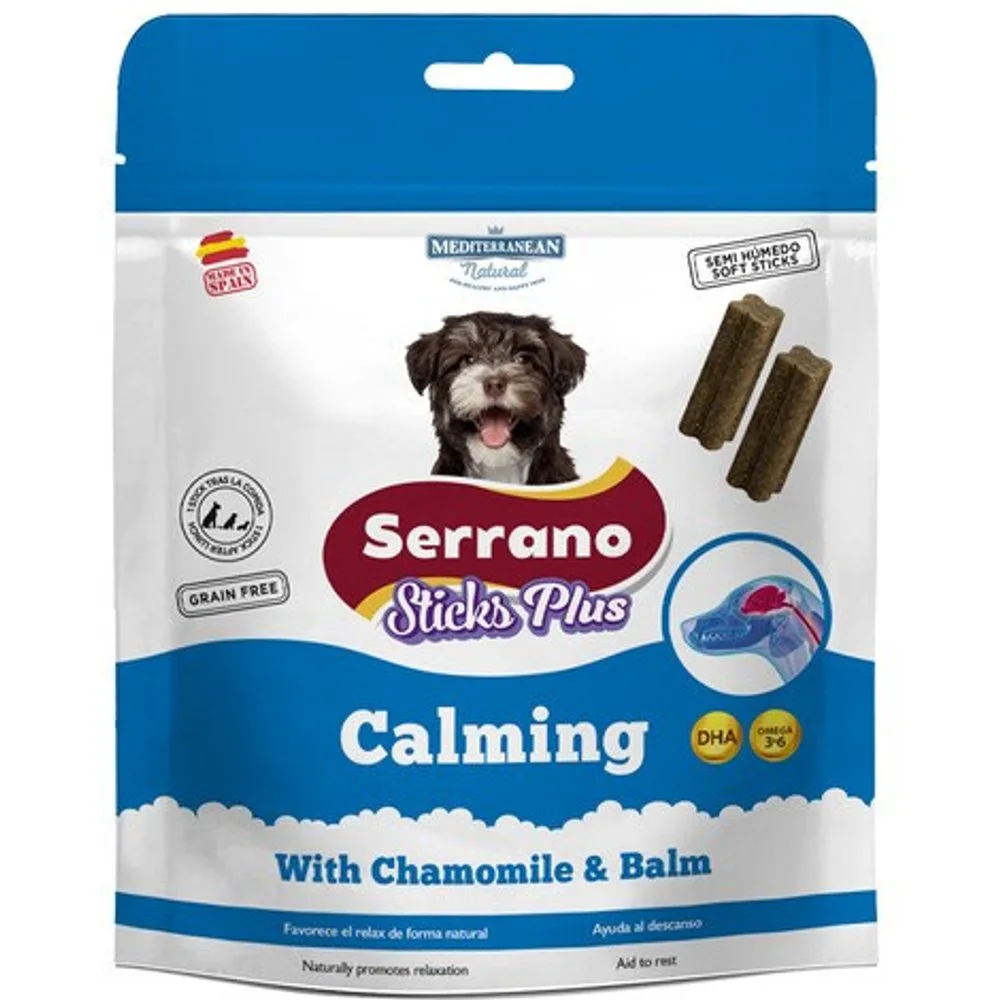 Snack funcional para perros adultos Calmante 14 sticks - Mediterranean Natural - FashionsVida