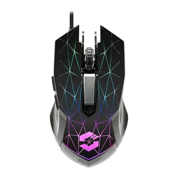 Souris Gaming Reticos Rgb 10000 Dpi Black One Size unisex