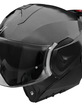 Casco Moto Modulare CRUSHER Solid Nero Perla taglia XL - Stormer - FashionsVida