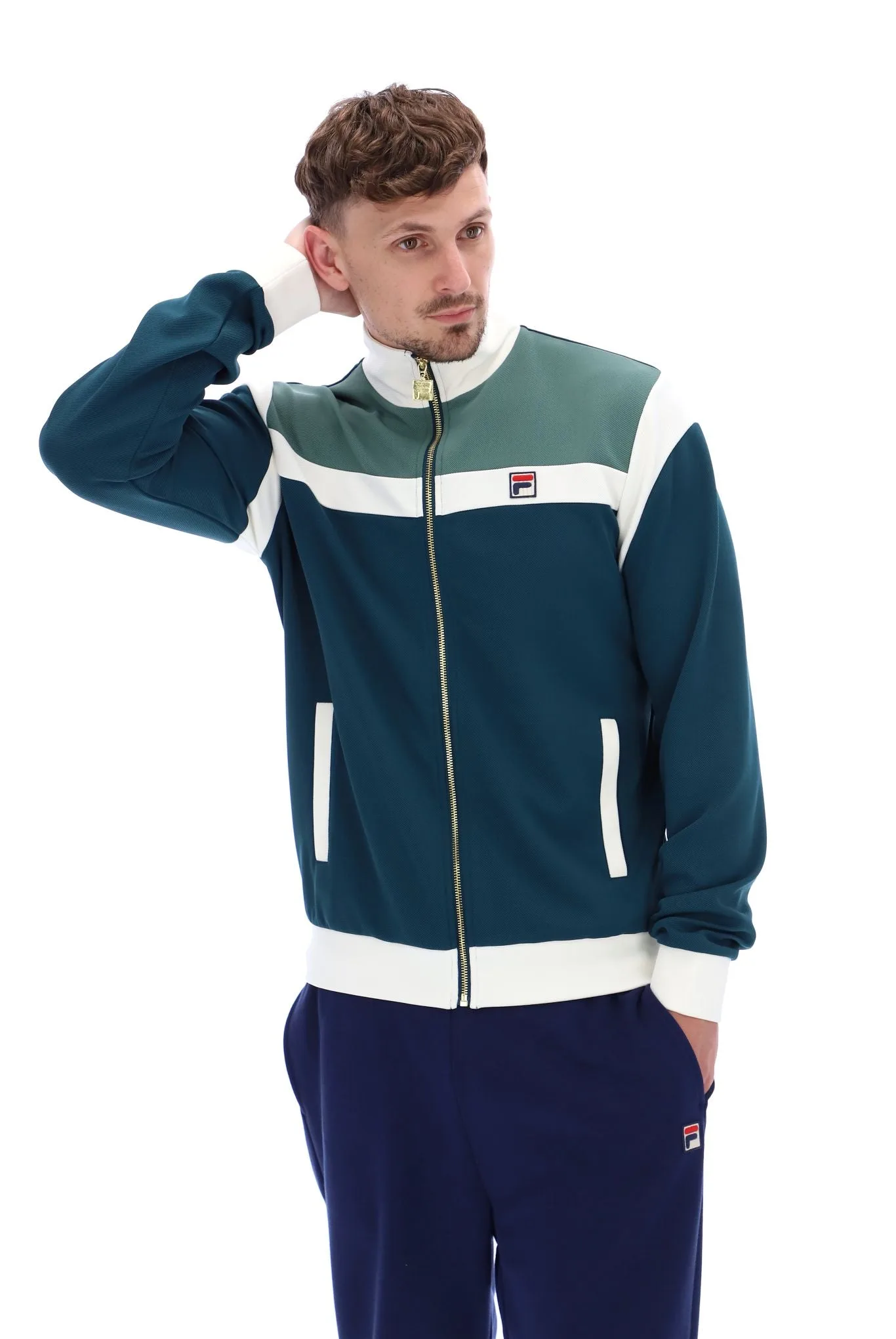Cruz Colour Blocked Archive Track Top - XS - FILA - FashionsVida