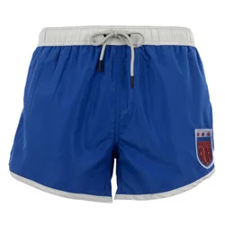 Mens Men Shorts Patch Blue - Size Small