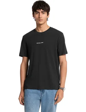 Camiseta de hombre logotipo delantero y print trasero - Michael Kors - FashionsVida