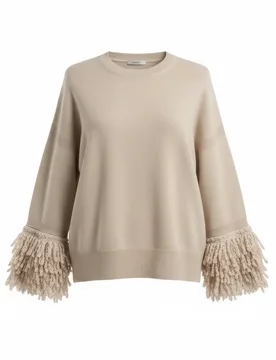 Maglie donna d.exterior - frange mer.comf giro - bianco - Dexterior - FashionsVida