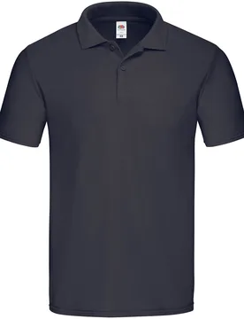 Mens Original Pique Polo Shirt (Deep Navy) Cotton - Size X-Large - Fruit of the loom - FashionsVida
