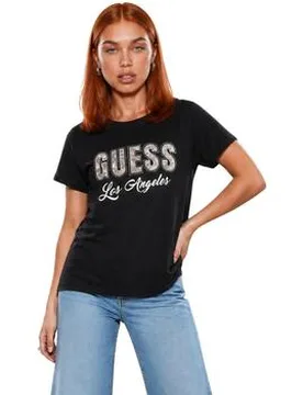 T-Shirt Ss Cn Snake Script R W6yi30 K4349 Eu S;Eu L;Eu Xs Female - Guess - FashionsVida