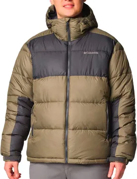Doudoune à capuche isolante - Pike Lake II Hooded Jacket Stone Green Shark - Taille M - Kaki - Columbia - FashionsVida