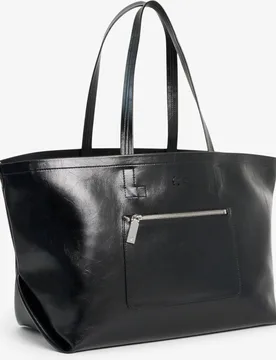 Bolso de mujer tote lite brillante grande en marrón - Lacoste - FashionsVida