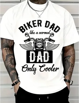 Biker Dad Like A Normal Retro Cafe Racer Gift T-Shirt for Racing bikers 100% cotton Motorcycle Graphic clothes All size Tops - Aliexpress - FashionsVida