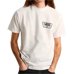 Knu patch ss tee camiseta manga corta hombre Blanco (M)