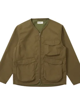 Giacca parachute liner jacket brushed polytech - khaki - Universal Works - FashionsVida
