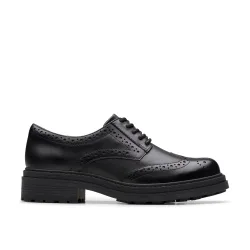 Women's Orinoco3 Derby Black Leather Derby Shoes, Lace Up Size: 3-Standard Fit - Black - Size: 3-Standard Fit