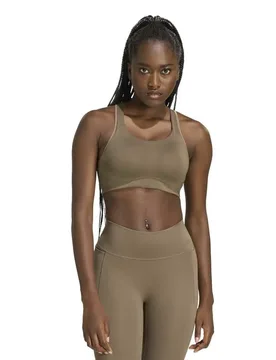 Soutien-gorge De Sport à Fort Impact Optime Workout Khaki Six M - Adidas - FashionsVida