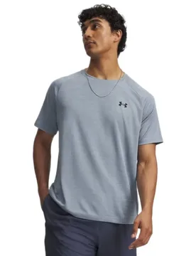T-shirt à Manches Courtes Tech Textured Blue / Two Tone Black XS - Under armour - FashionsVida