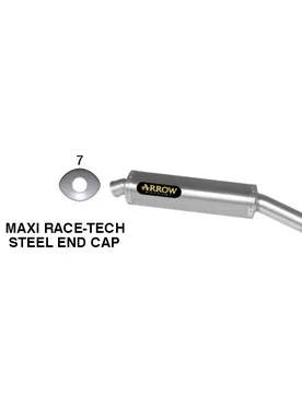 Terminale di Scarico Maxi Race-Tech Approved alluminio taglia un - Arrow - FashionsVida