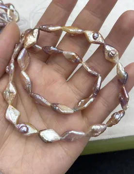 X15mm Purple Diamond Baroque Natural Freshwater Pearl Isolation Bead for Jewelry Make DIY Necklace Earring Bracelet Accessory - Aliexpress - FashionsVida