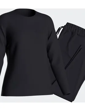 Pijama de mujer largo liso con cordón en cintura - Impetus - FashionsVida