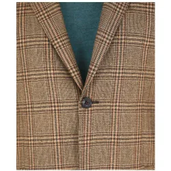 Chaqueta clásica de hombre regular príncipe de gales en oscuro