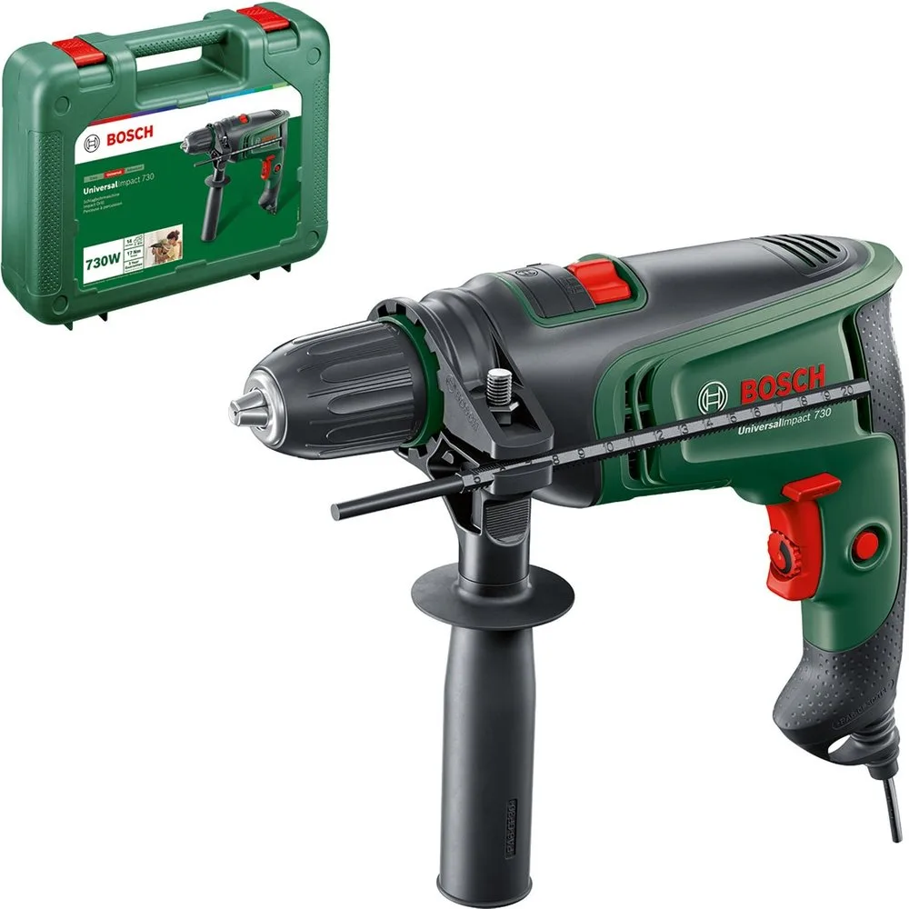 Taladro Percutor Eléctrico con cable a red Universal Impact 730 W con Maletín - Bosch - FashionsVida