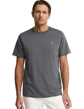 Mens Short Sleeve Crew Neck T-Shirt - S-S37 - Grey - Size 2xl - POLO CLUB - FashionsVida