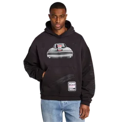 Melo Herren Kapuzenpullover - Schwarz - Größe S - Baumwoll-Fleece Black S