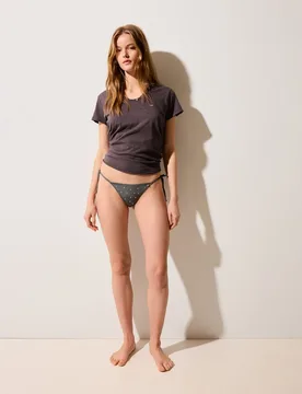 Braguita bikini metalizado y tachitas - Green Coast - FashionsVida