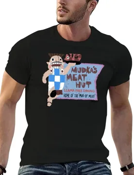 Mudka's Meat Hut T-Shirt anime t shirts oversize g man t shirts for men t shirt for man 100 percent cotton T-shirt - Aliexpress - FashionsVida