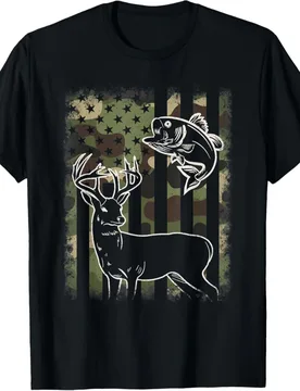 Camouflage American Flag Fishing Hunting Hunter Fisherman T-Shirt 100% Cotton O-Neck Short Sleeve Summer Casual Mens T-shirt - Aliexpress - FashionsVida