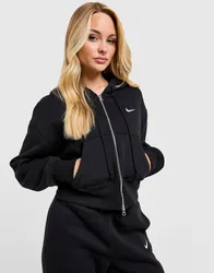 Phoenix Crop Full Zip Hoodie Damen - Damen, Schwarz - female - Size: XL