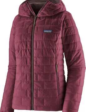 Leichte Stepp-und PrimaLoft® Daundenjacke – Damen / W's Nano Puff Hoody W's Nano Puff Hoody Berry Fig für Damen Größe M - Patagonia - FashionsVida
