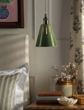 Allington Ceramic Pendant Light Green Mix - Joules Home Lighting - FashionsVida