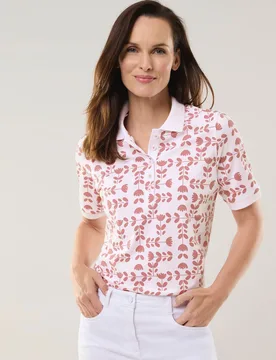 Poloshirt Frischekick, noch offen: Größenlauf, Farbe Rosa, 52, angenehmer Baumwollpiqué hautschmeichelnd Damen - Walbusch - FashionsVida