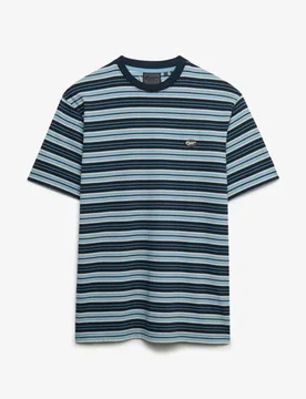 Superdry Herren OverGrößed T-shirt mit Streifen Light Blue - Größe: L - 39.99 - FashionsVida