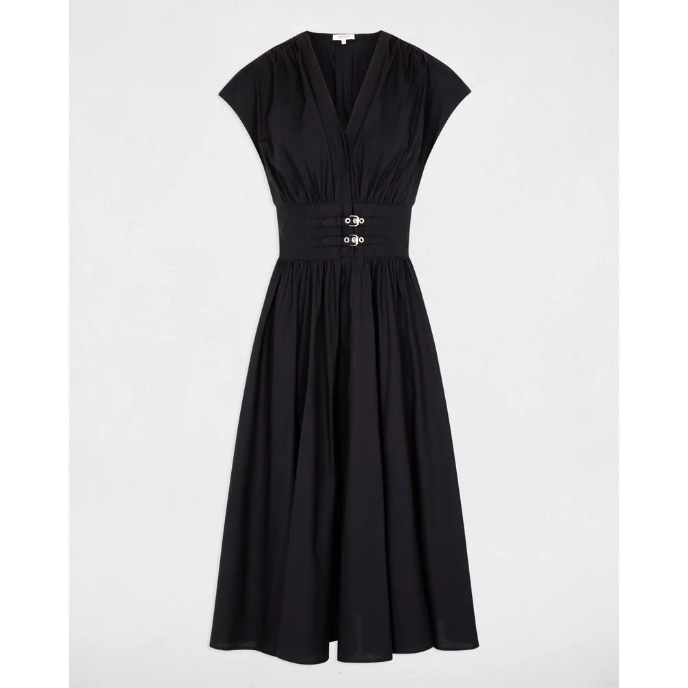 Morgan - Vestido midi con hebillas - Morgan - FashionsVida