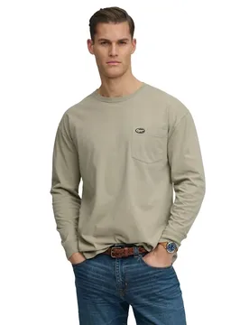 Chemise à Manches Longues Pocket Seagrass Green L - Superdry - FashionsVida