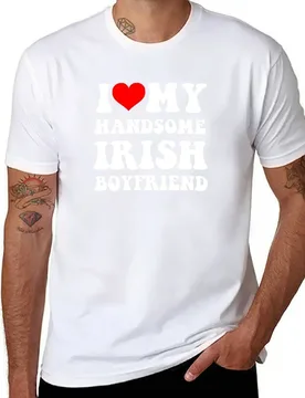 I Heart My Handsome Irish Boyfriend T-Shirt t shirt man cotton anime t shirts oversize T-Shirt - Aliexpress - FashionsVida