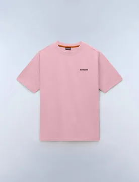 Pure Cotton T-Shirt Light Pink male - Napapijri - FashionsVida