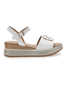 Sandali bianchi con platform 19236 38 - PITTARELLO CLASS - FashionsVida