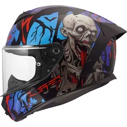 Casco Moto Integrale FF820 RAPID III ZOMBIE II Nero Ross taglia S