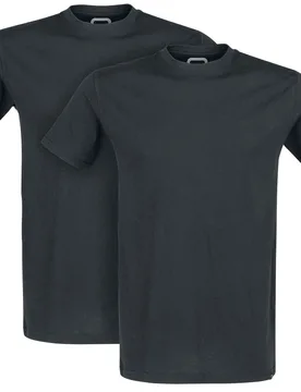 T-Shirt für Männer schwarz "Doppelpack T-Shirts mit Rundhalsausschnitt" von - Männer - male - RED by EMP - FashionsVida