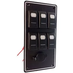 Switches Panel 12v Black 100 x 203 mm unisex