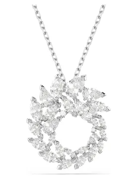 Pendente Mesmera, Taglio Marquise, Bianco, Placcato rodio OS - Swarovski - FashionsVida