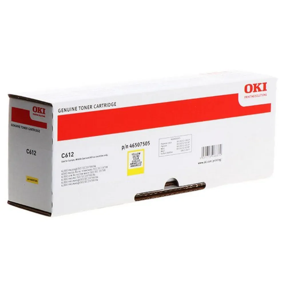 Toner C612 46507505 Yellow One Size unisex - OKI - FashionsVida