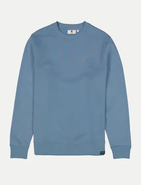 Sweater mit Brustdruck Blau XL - Garcia - FashionsVida